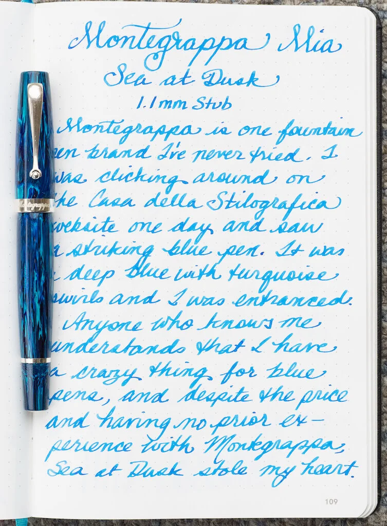Montegrappa Mia Limited Edition Sea at Dusk Fountain Pen